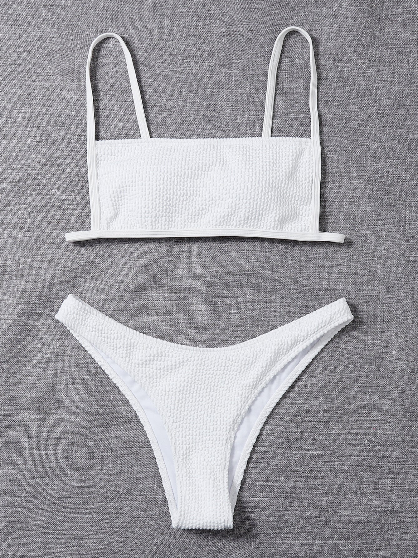 Solid Color Swimwear Sexy Low Waist Bikini Lady Simple Split Swimsuit Bella Mia