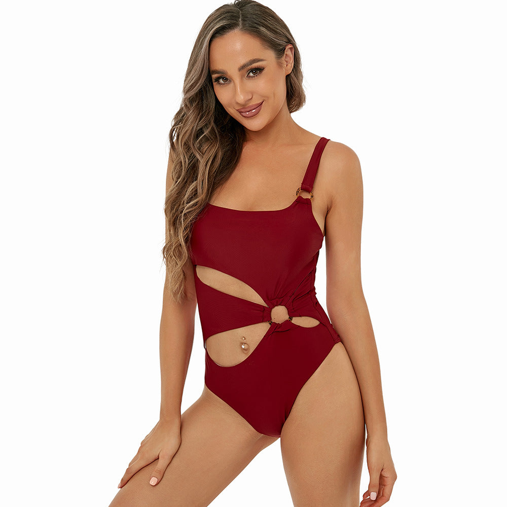 Women Sling Halter Bikini Swimsuit One Piece Sexy Triangle One Piece Swimsuit Bella Mia