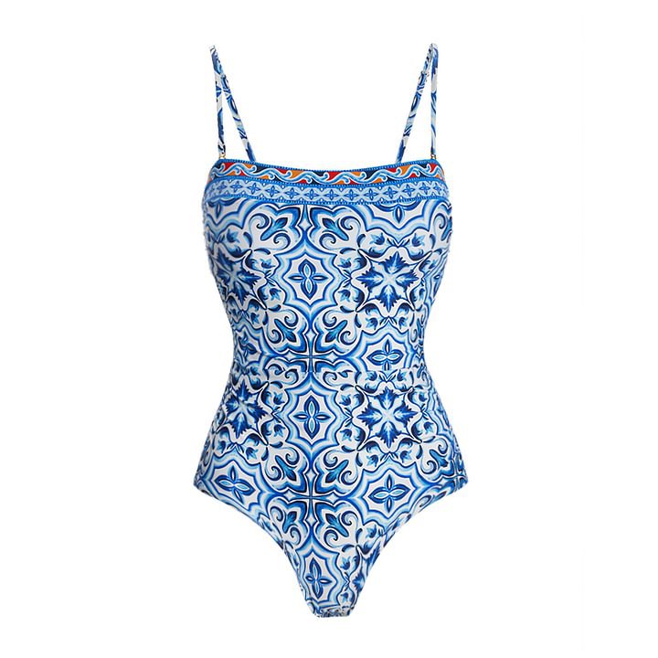Slimming Printed One Piece Swimsuit Women Bella Mia