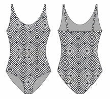 One Piece Swimsuit Sexy Deep V Plunge Yellow Bottom Small Floral Print Spring Bathing Suit Movable Strap Swimsuit Bella Mia