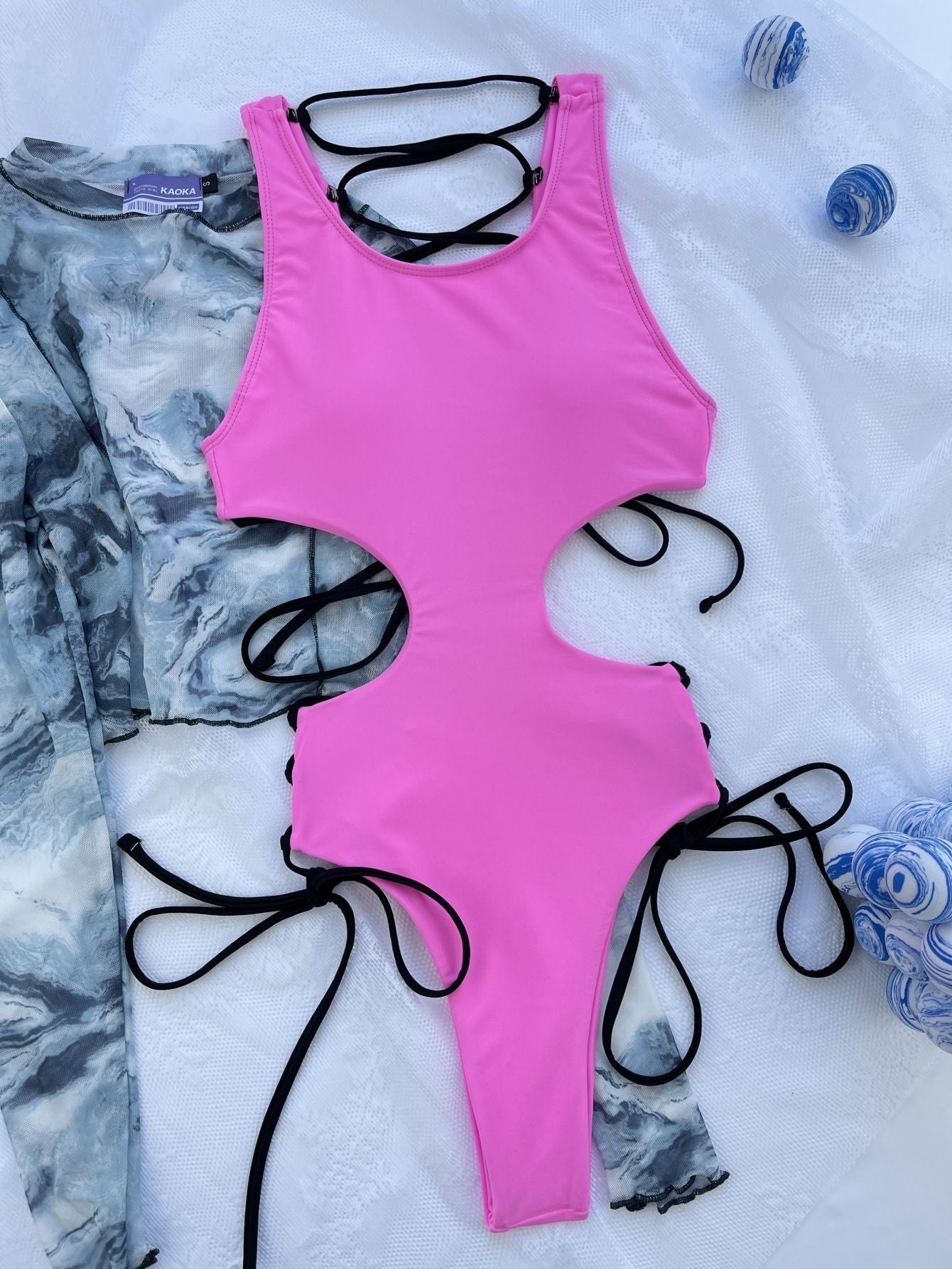 Sexy Swimsuit Drawstring Design Swimsuit Bella Mia