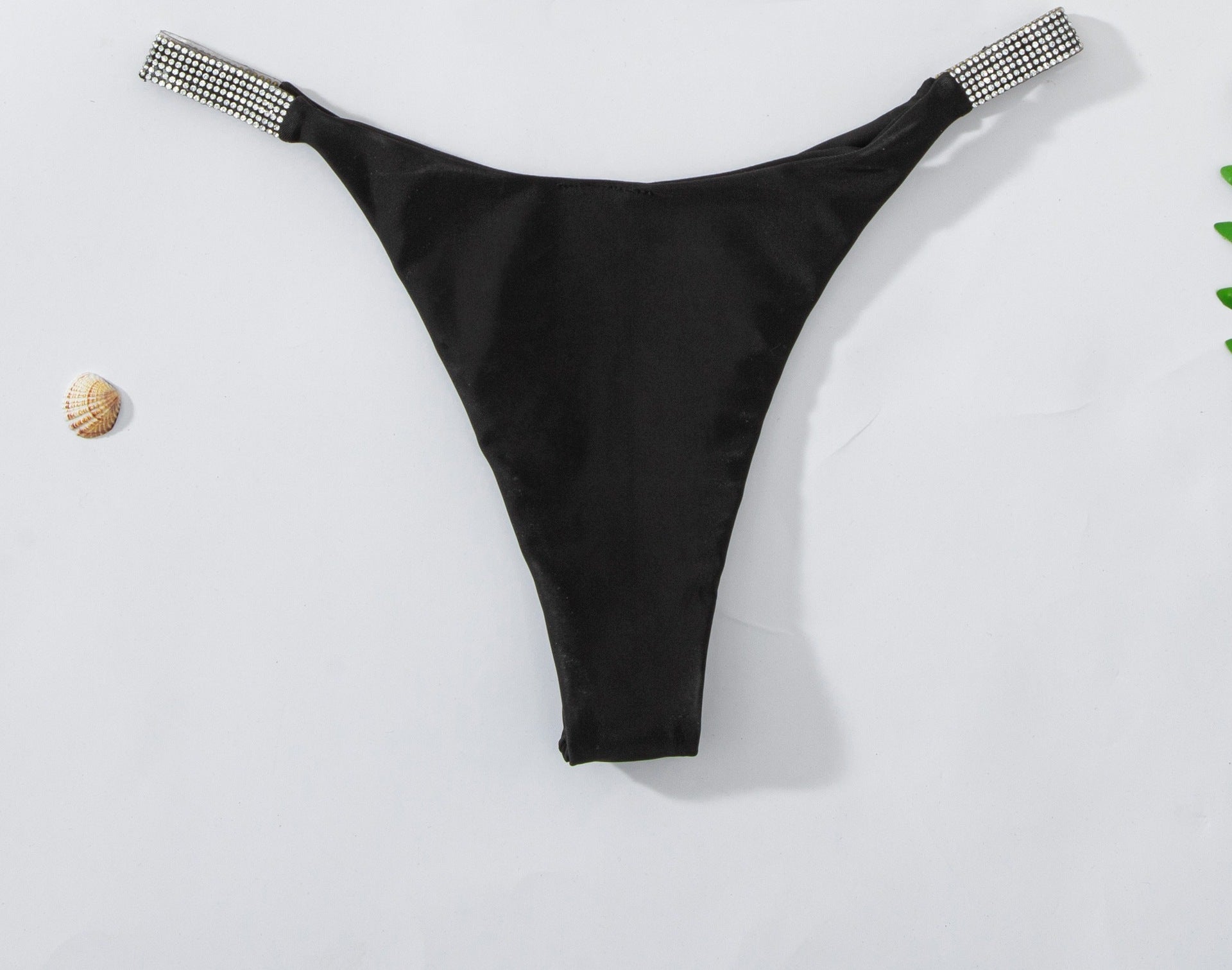 Women Solid Color Diamond Bikini Swimming Trunks Bella Mia