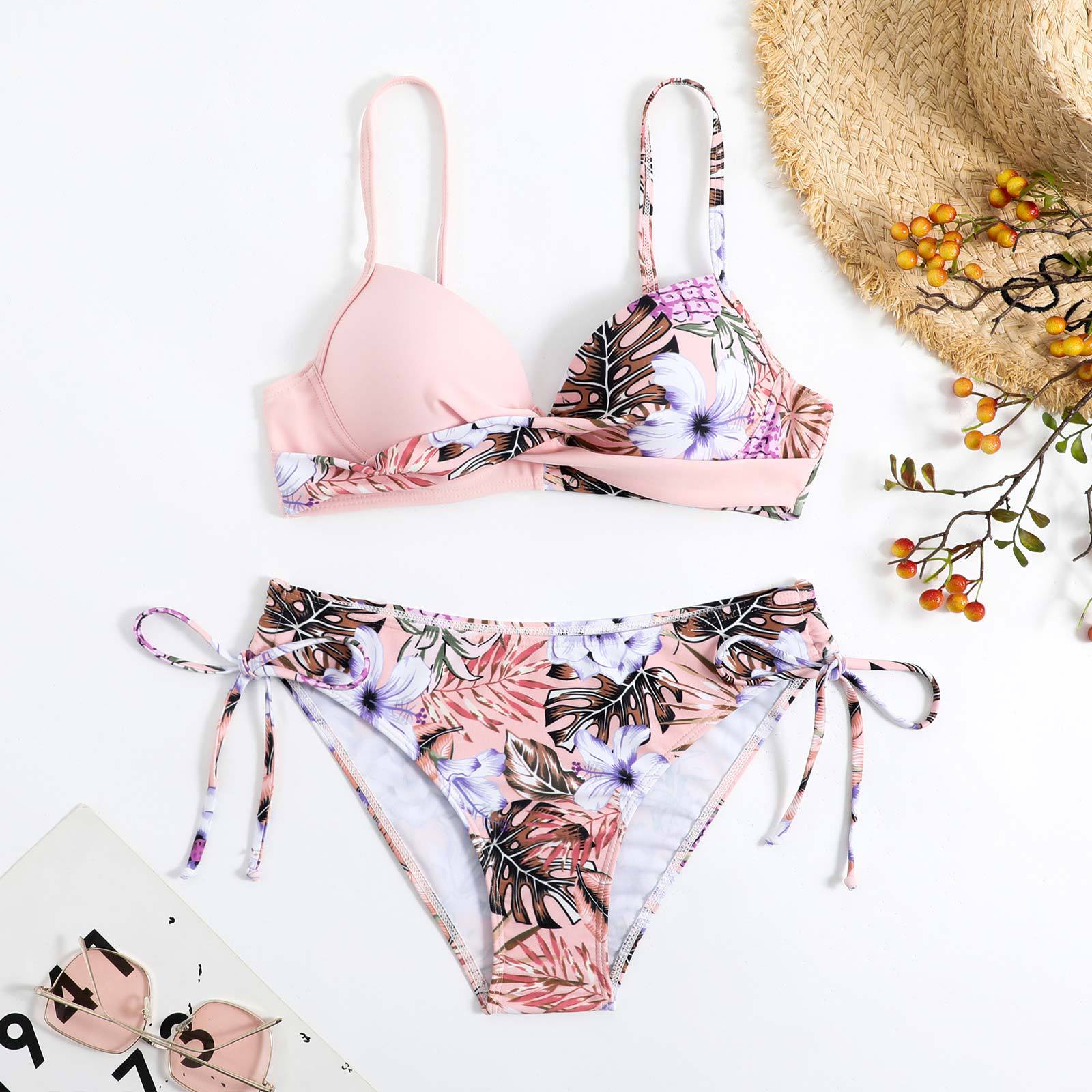 High Waist Color Stitching Bikini Swimsuit Sexy Swimwear Sexy Bikini Women Bella Mia