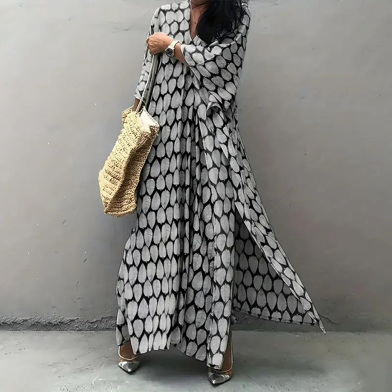 Rayon Beach Jacket Maxi Dress Holiday Dress Sun Protection Loose Robe Beach Cover Up Bella Mia