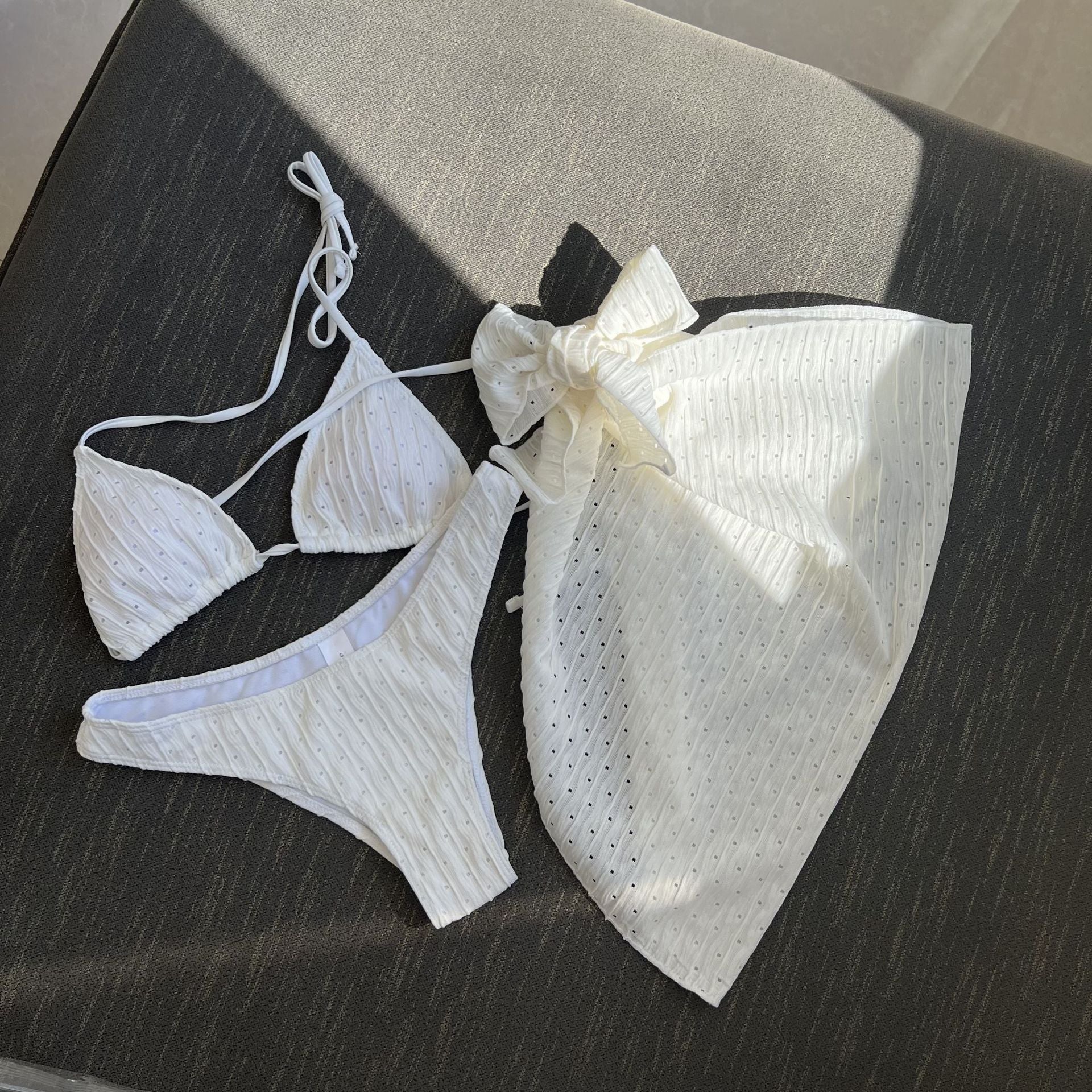 Swimsuit Three Piece Backless Drawstring Banded Bikini Bikini Three Piece Swimsuit Bella Mia