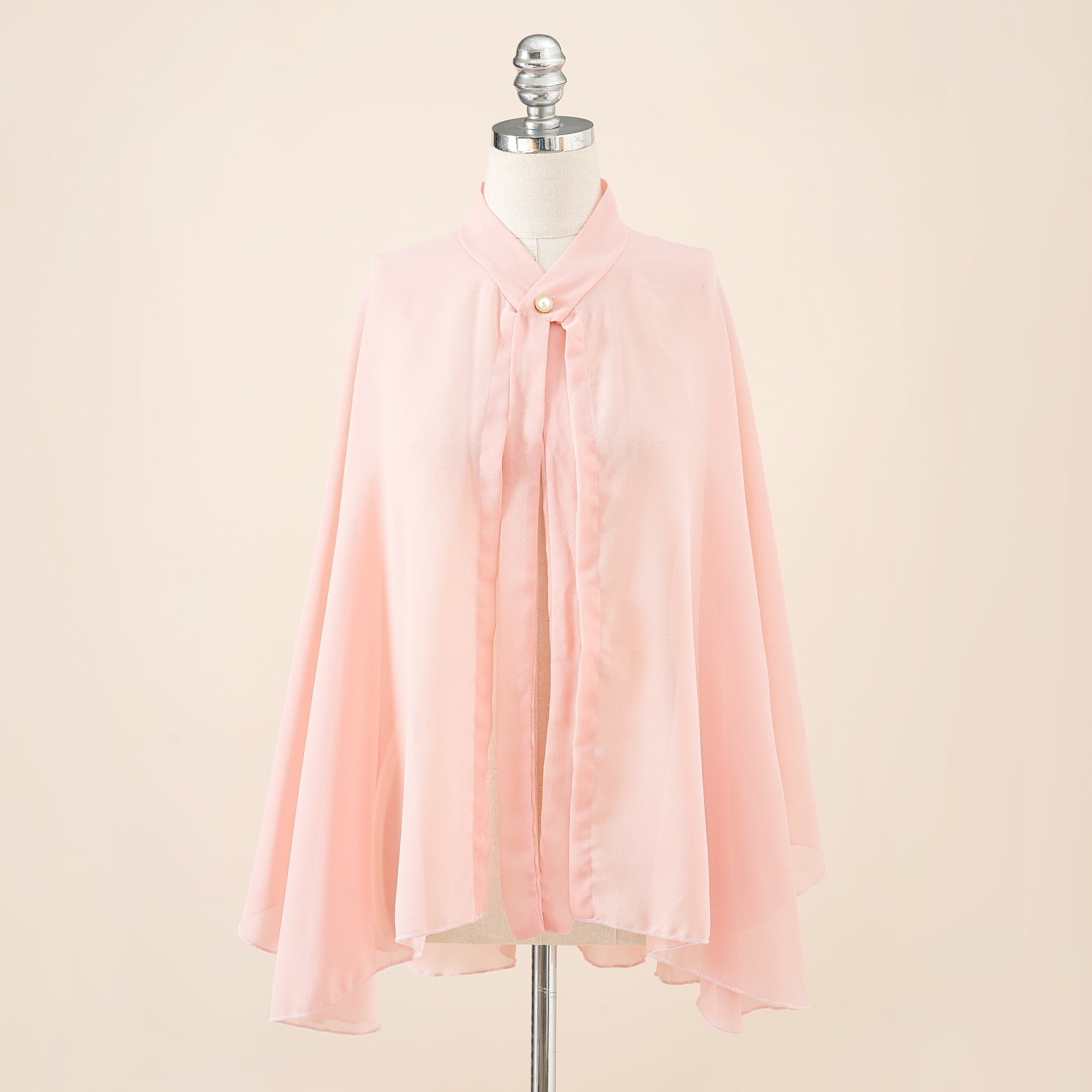 Solid Color Chiffon Button Cardigan Overclothes Outdoor Sunshade Cycling Sunscreen Shawl Beach Scarf Bella Mia
