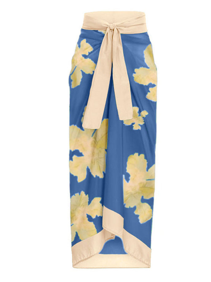 Sexy Swimsuit Women Vintage Ruffled Swimsuit Bikini Chiffon Beach Skirt Set Bella Mia