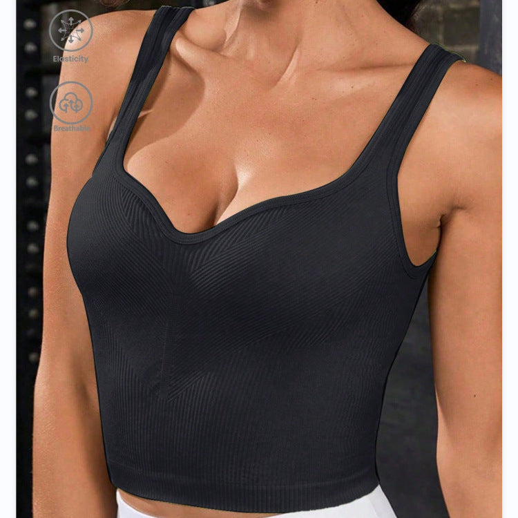 Sports Yoga Exercise Strap Vest Quick-Drying Breathable Beauty Back Wild Running Casual Underwear Bella Mia