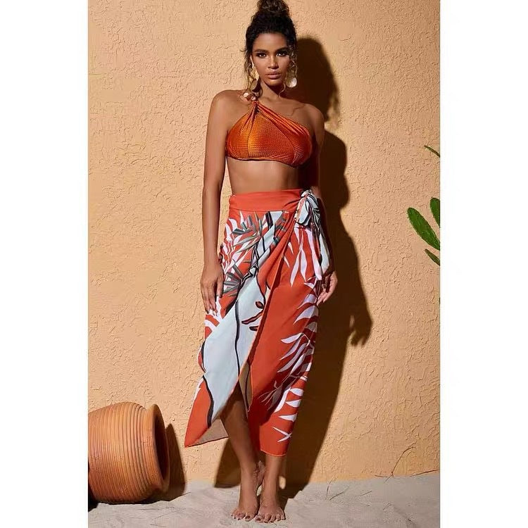 Push up Bikini Sexy High Waist Bikini Split Swimsuit Chiffon Dress Bella Mia