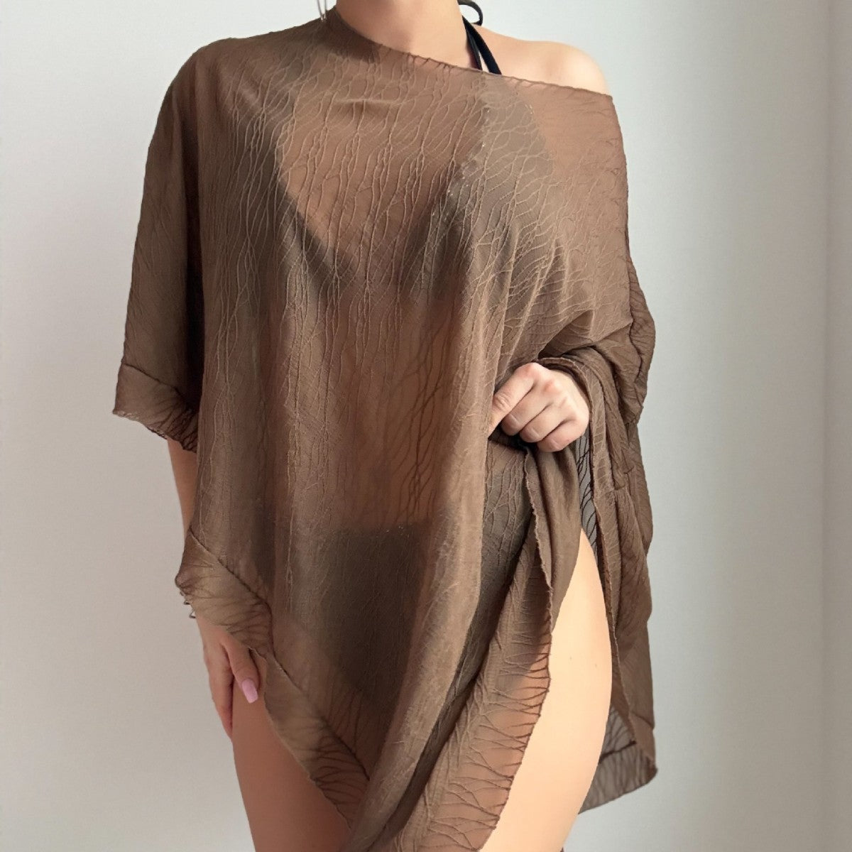 Women Solid Color Vacation Blouse Swimsuit Bella Mia