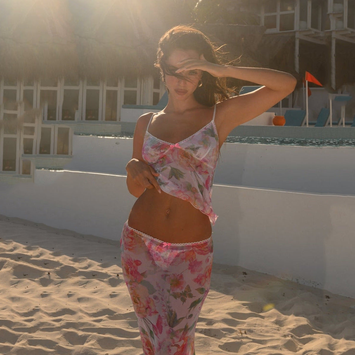 Beach Dress Bikini Sexy Bikini Floral Gauzy Women Swimsuit Swimsuit Women Bella Mia