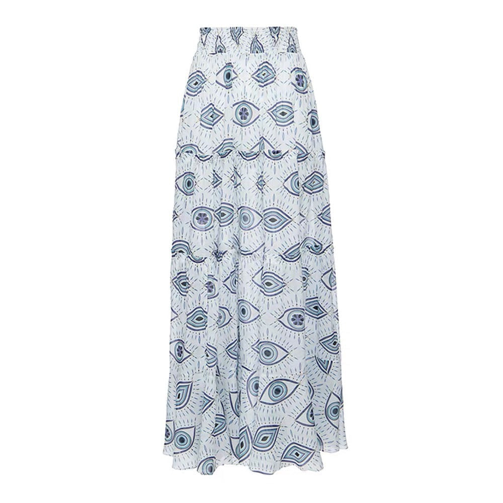 One Piece Springs Conservative Cover Belly Backless Sexy Swimsuit Women Chiffon Beach Dress Bella Mia