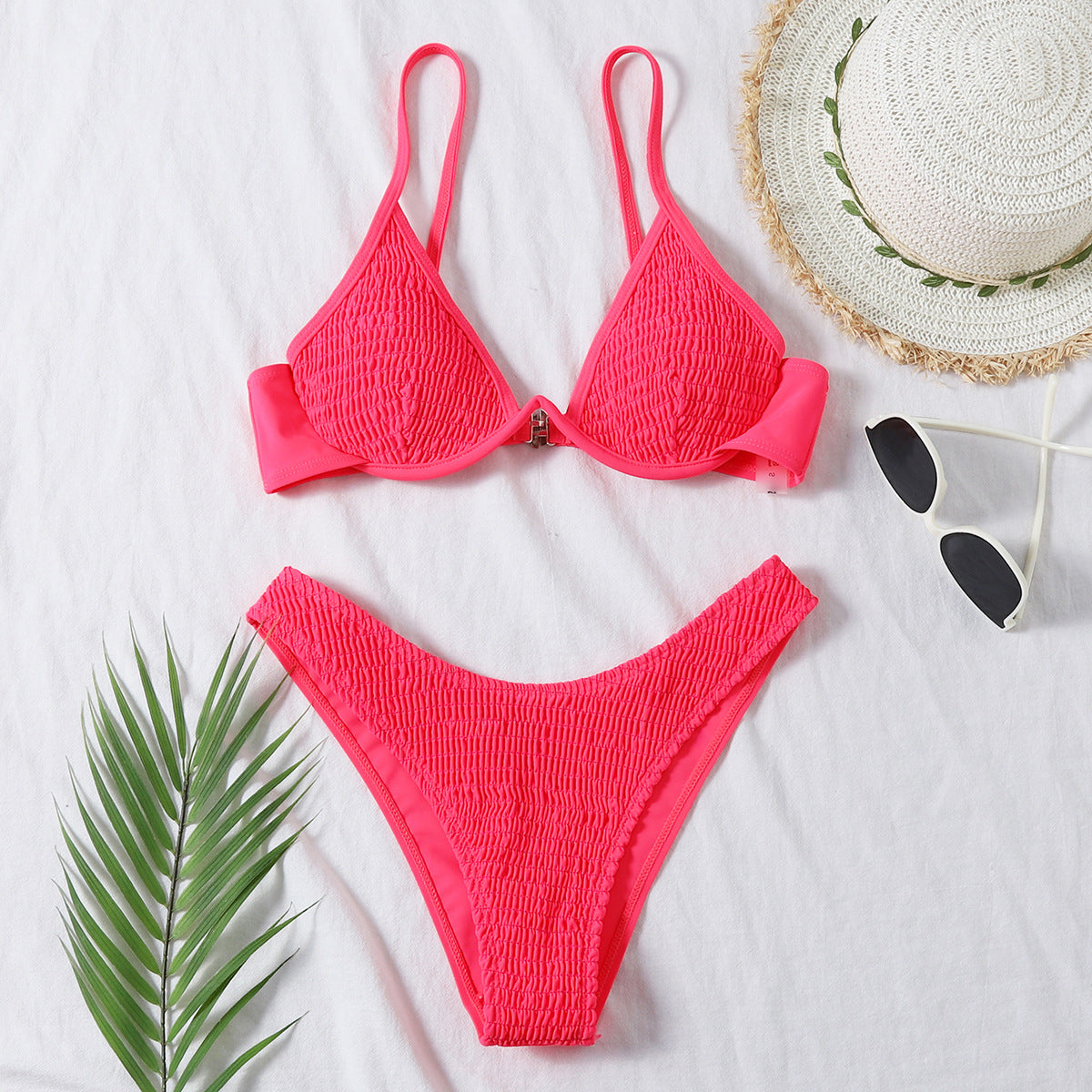 Bikini Pleating Craft Nylon Swimsuit Swimwear Bella Mia