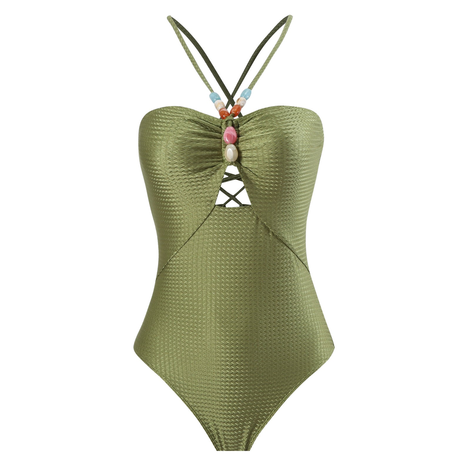 Arrival Solid Color One Piece Women Swimwear Suit French Retro Covering Belly Thin Swimming Bella Mia