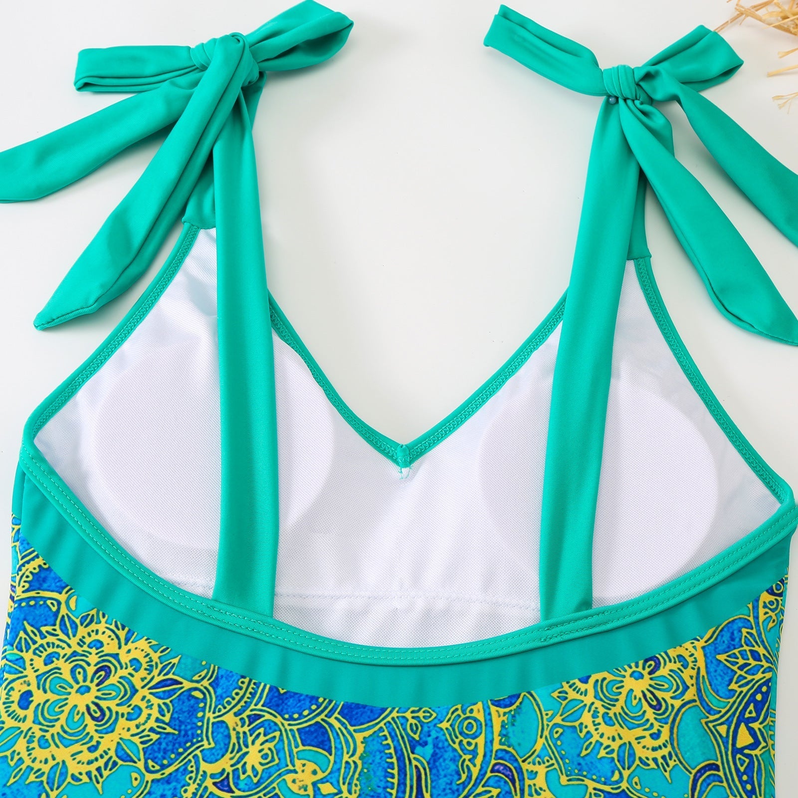 Women Sexy One Piece Swimsuit Women Skinny Slimming Retro Tied Swimsuit Suit Chiffon Dress Bella Mia