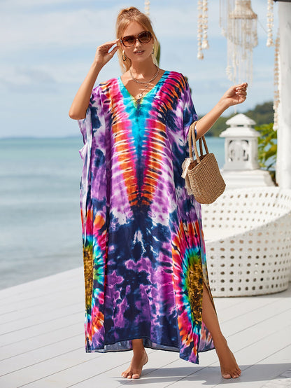 Printed Blouse Holiday Casual Beach Bikini Cover