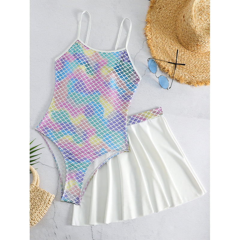 Bronzing Scale Sexy Jumpsuit One Piece Swimsuit Women Bella Mia