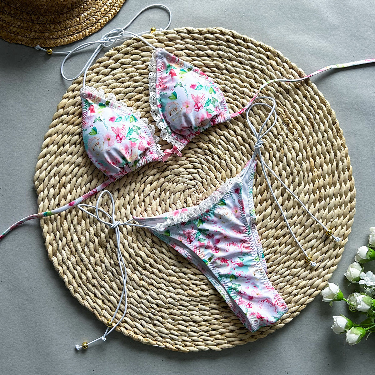 Bikini Sexy Bikini Lace Printing Split Women Swimsuit Swimsuit Bella Mia