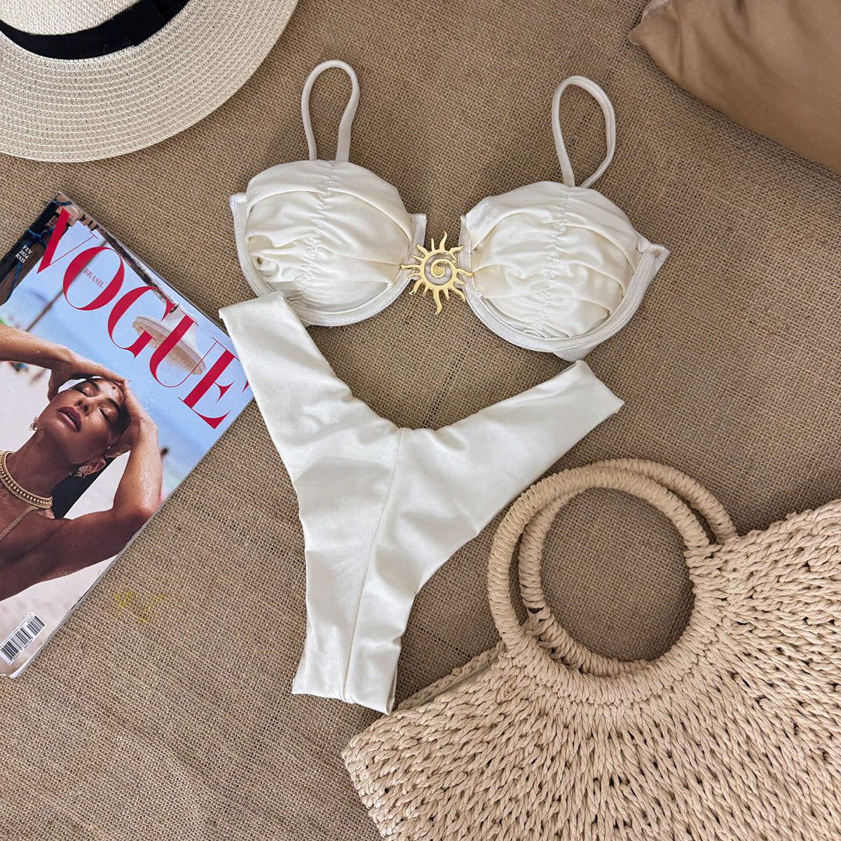 Bikini Sexy Bikini Solid Color Push up Split Women Swimsuit Swimsuit Women Bella Mia