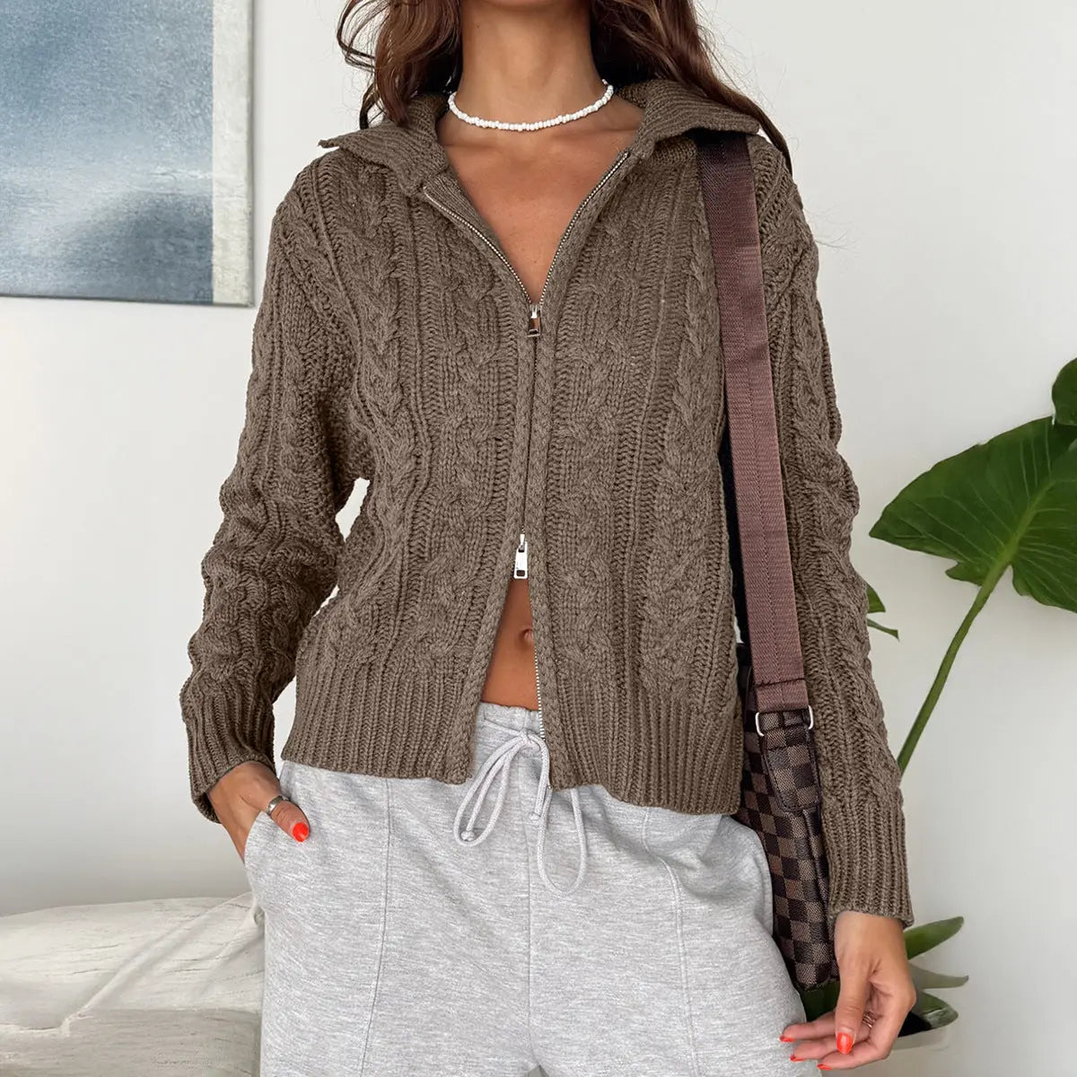 Casual Office Long Sleeve Solid Color Sweater Women Woolen Women Clothing Autumn Winter Bella Mia