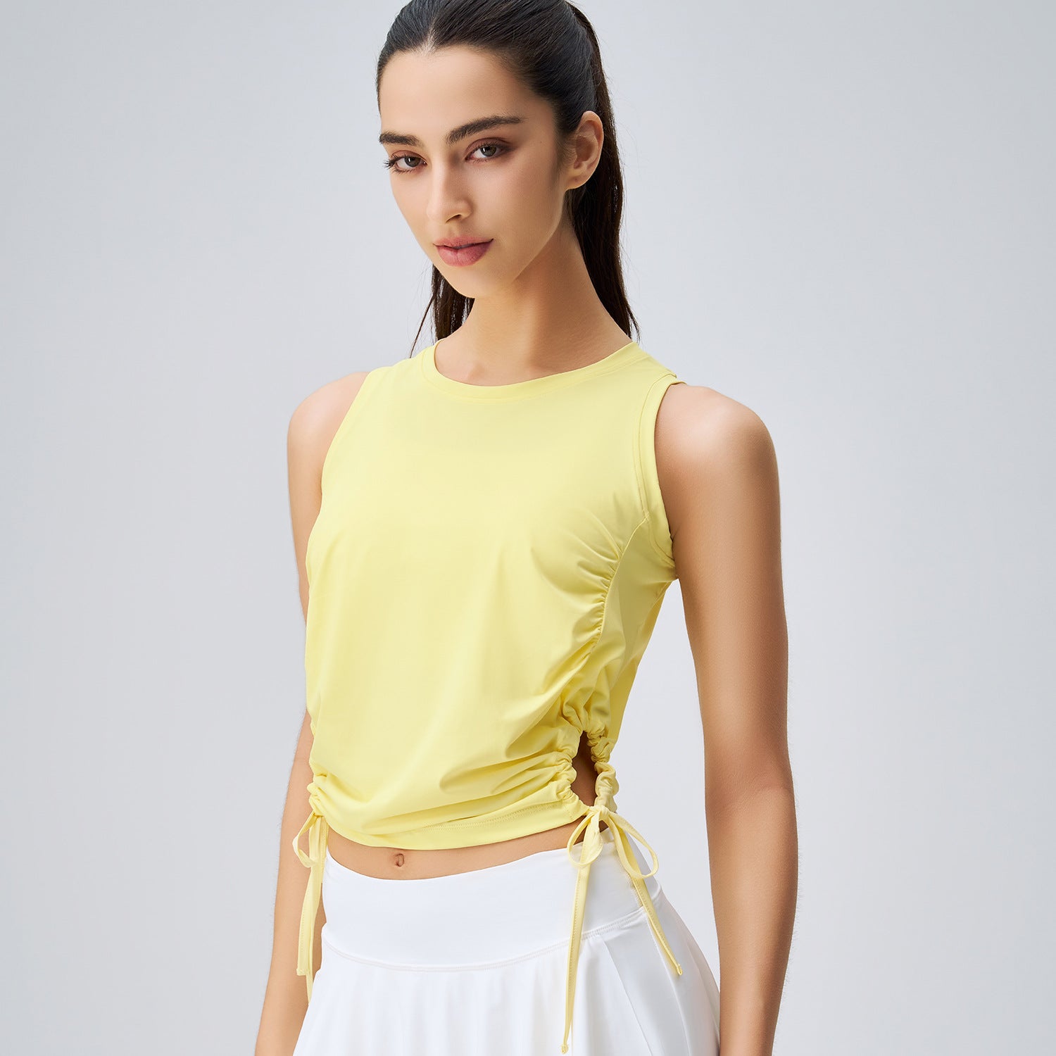 Yoga Wear Women Spring Summer Sun Protection Top Professional High End Fashionable Workout Clothes Vest Women Quick Drying Sports Blouse Bella Mia