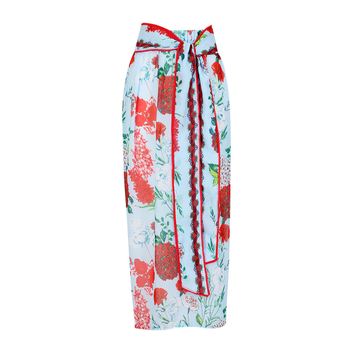 Siamese Conservative Flying Edge Covering Belly Thin Sexy Skirt Swimsuit Women Wrap Skirt Set Women Bella Mia