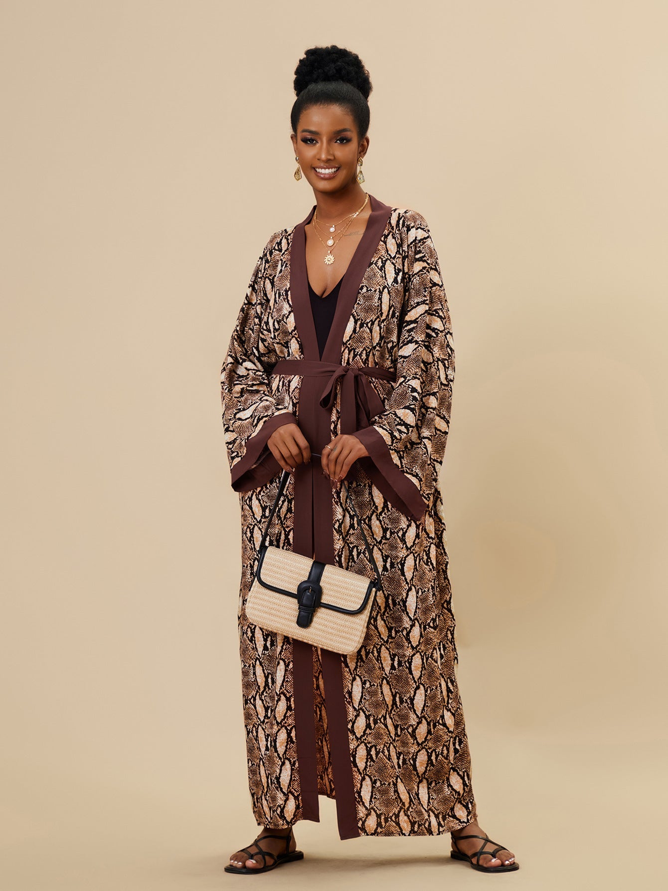 Printed Beach Jacket Sexy Sun Protection Cardigan Loose Vacation Swimsuit Blouse Bella Mia