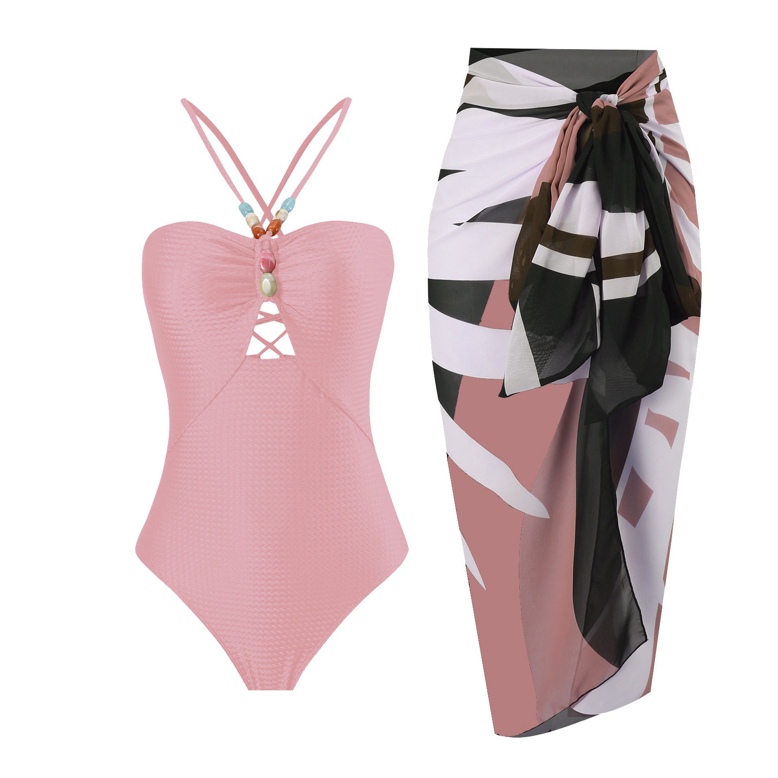 Arrival Solid Color One Piece Women Swimwear Suit French Retro Covering Belly Thin Swimming Bella Mia