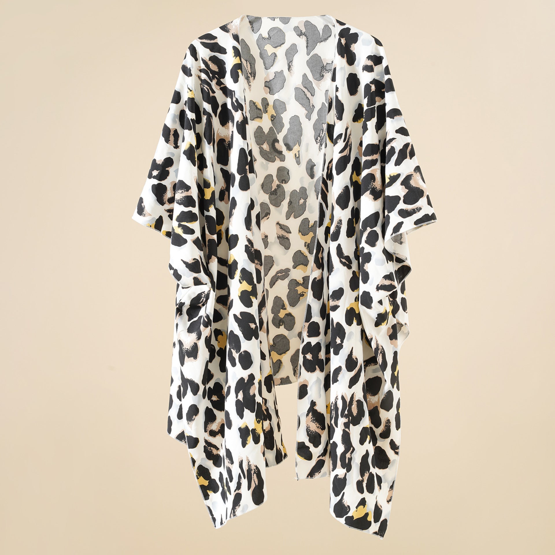 Women Leopard Cardigan Summer Beach Clothing Sun Protection Clothing Kimono Cardigan Bella Mia