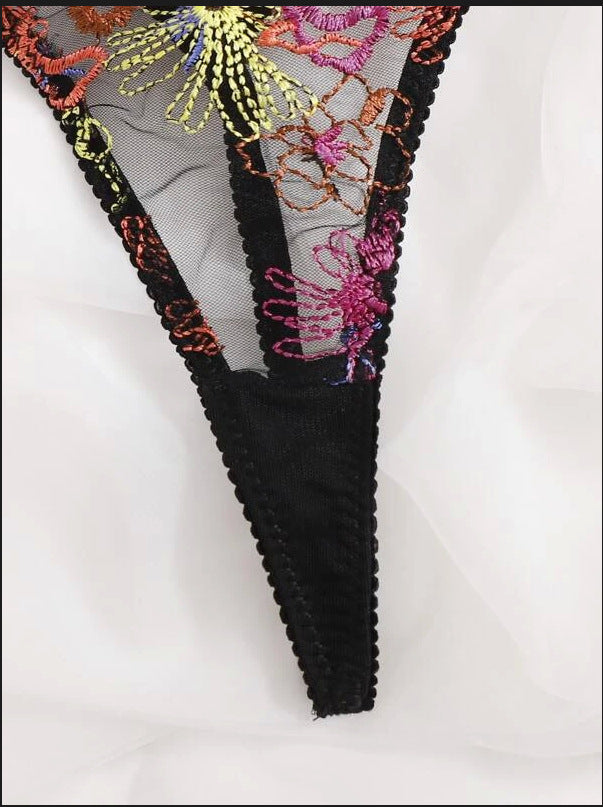 Sexy Lingerie Sexy Lace Translucent Three-Point Bikini Set Bella Mia