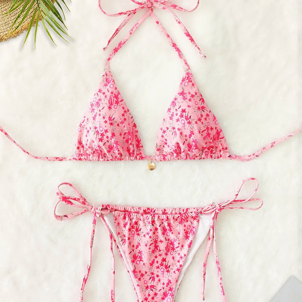 Bikini Triangle Cup Lace up Starfish Accessories Sexy Split Bikini Swimsuit for Women Bella Mia