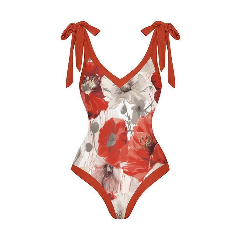 Siamese Conservative Cover Belly Thin Swimsuit Spring Bathing Suit Women Chiffon Beach Dress Bella Mia