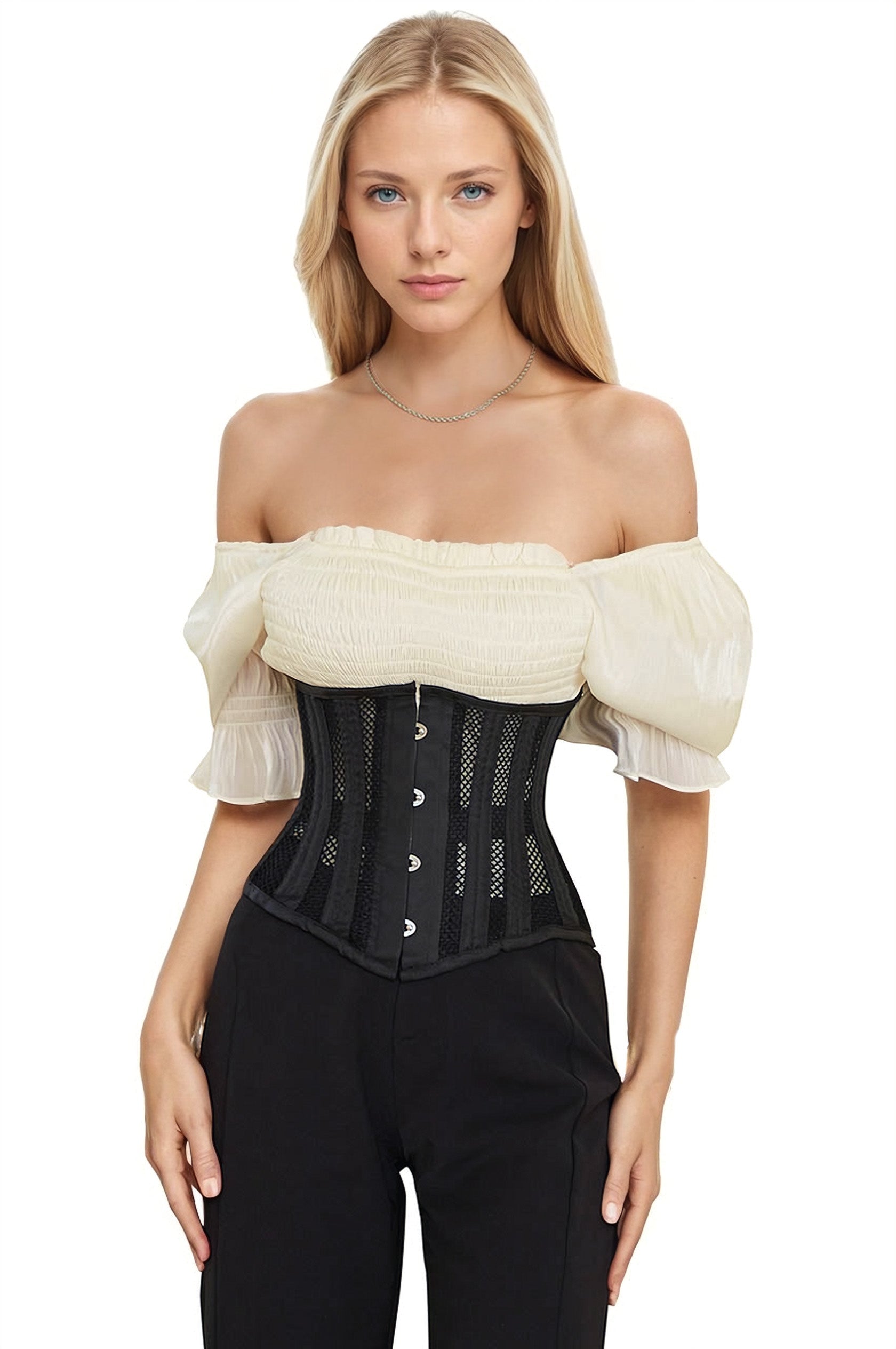 Net Underbust Corset 3wishes.com