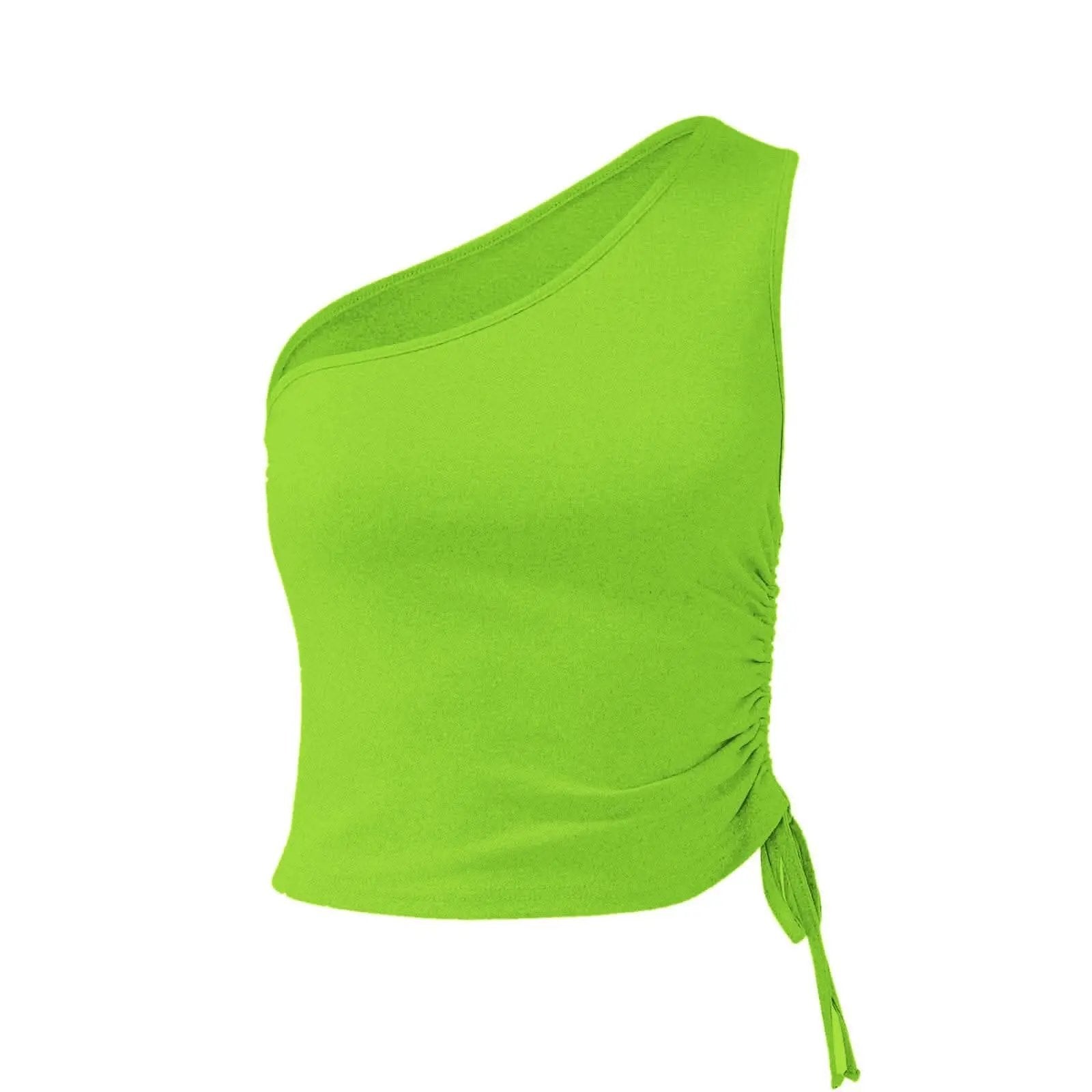 One-shoulder tie cami top - Love Salve 