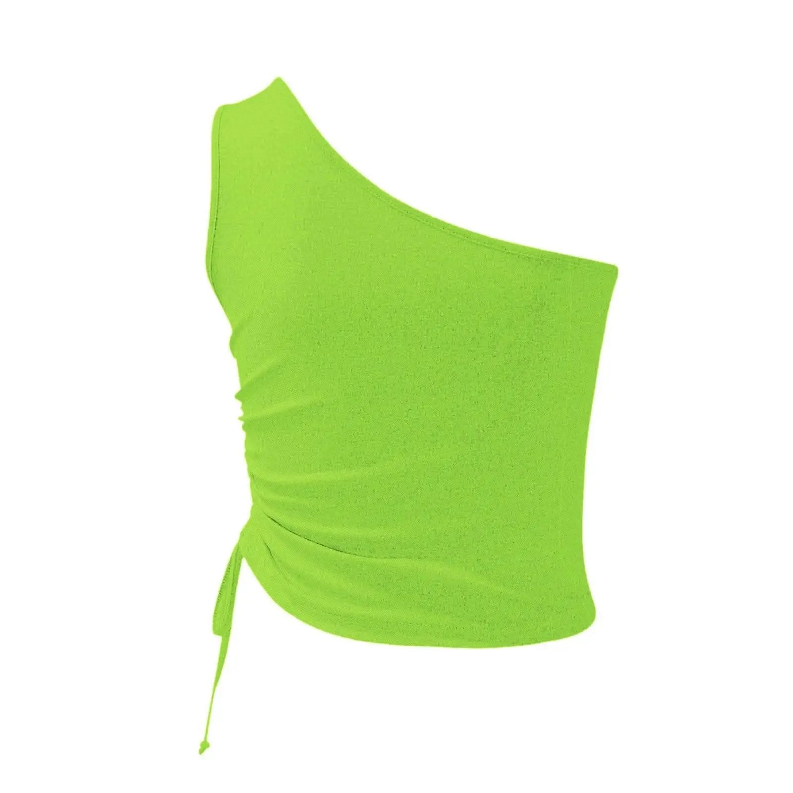 One-shoulder tie cami top - Love Salve 