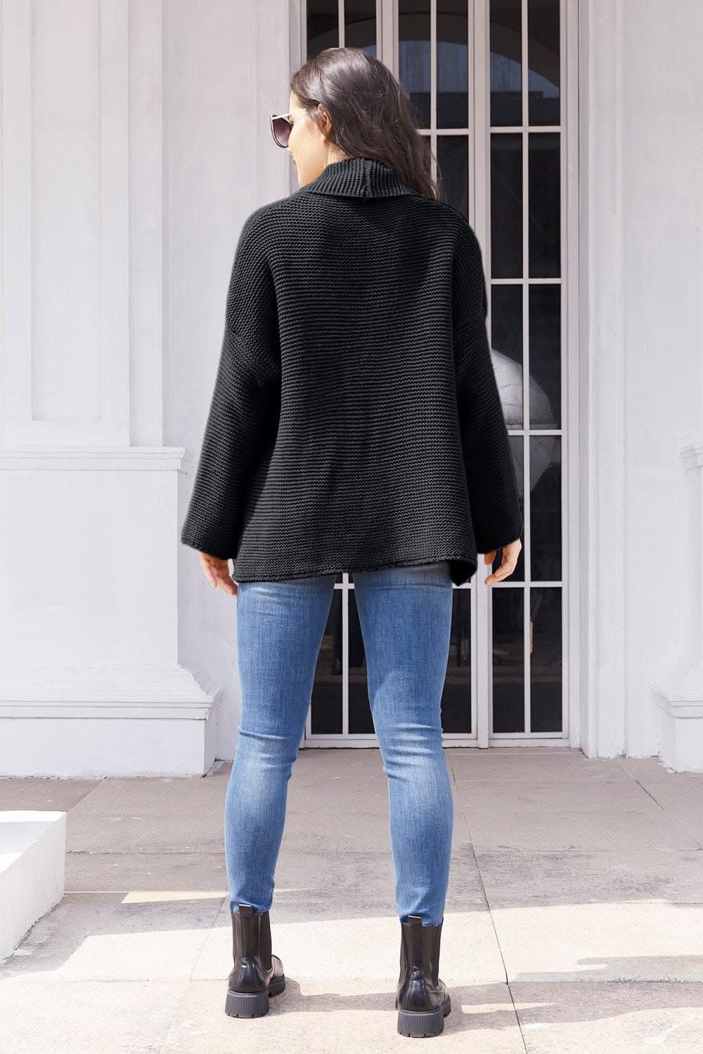 Open front long sleeve cardigan - Love Salve 