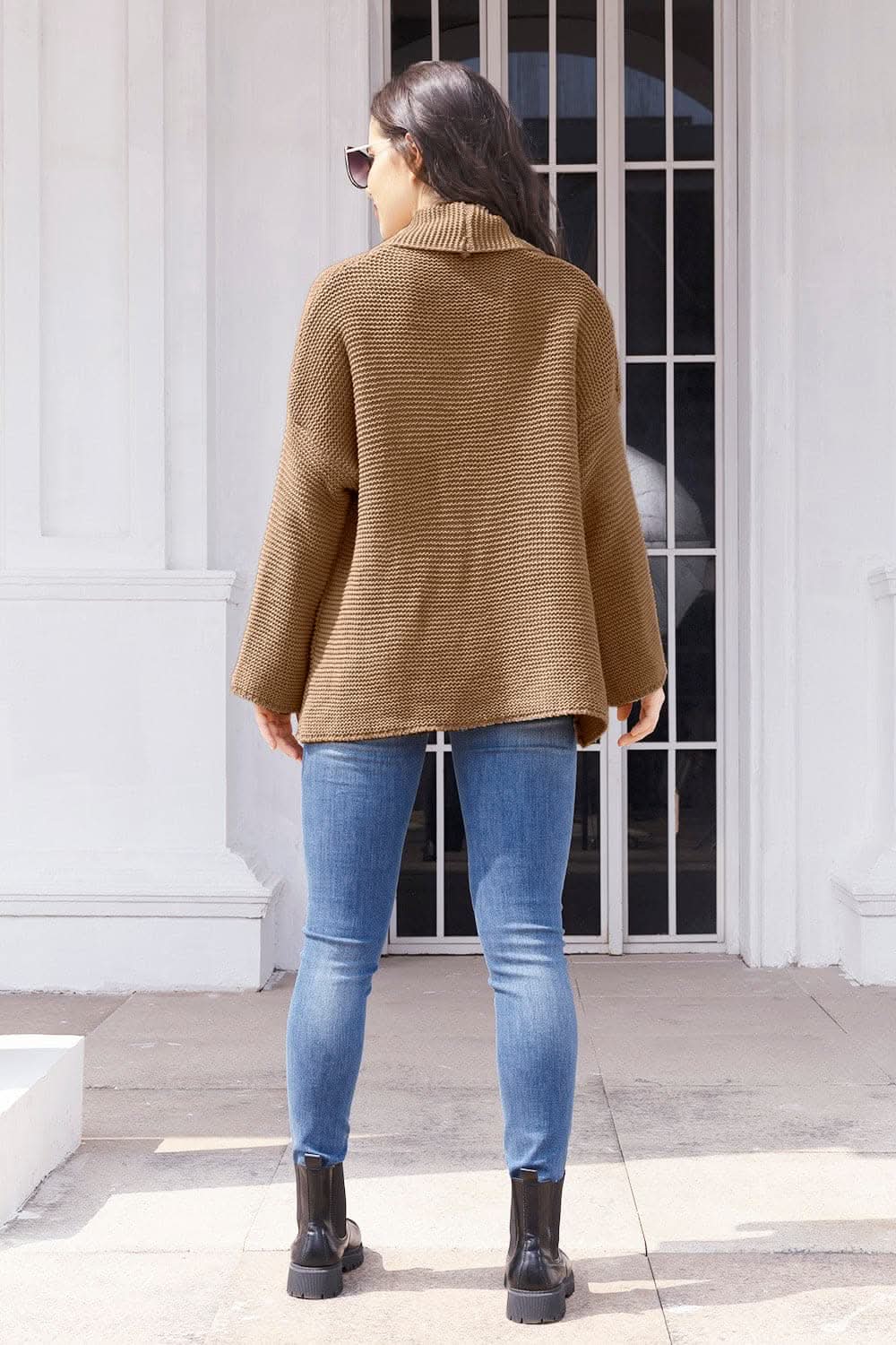 Open front long sleeve cardigan - Love Salve 