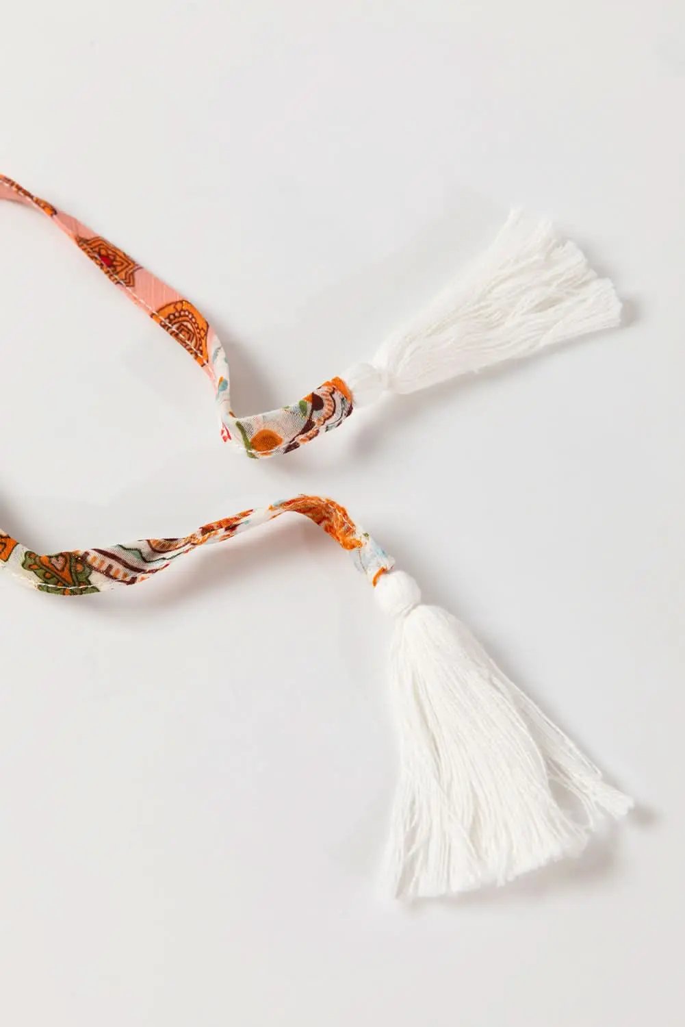 Orange Boho Paisley Mixed Print 3/4 Sleeve Chiffon Loose Dress - Love Salve 