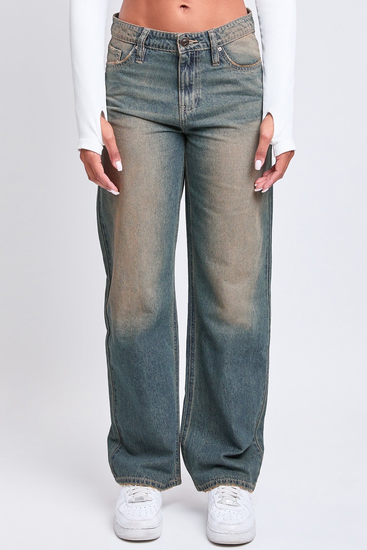 YMI JEANS: Wide Leg Denim Jeans