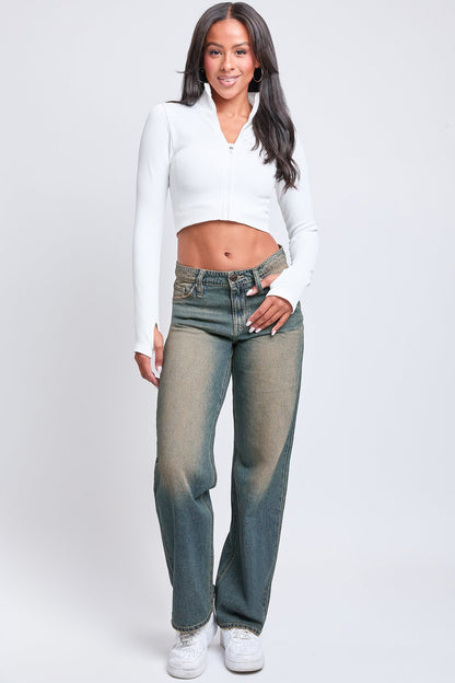 YMI JEANS: Wide Leg Denim Jeans