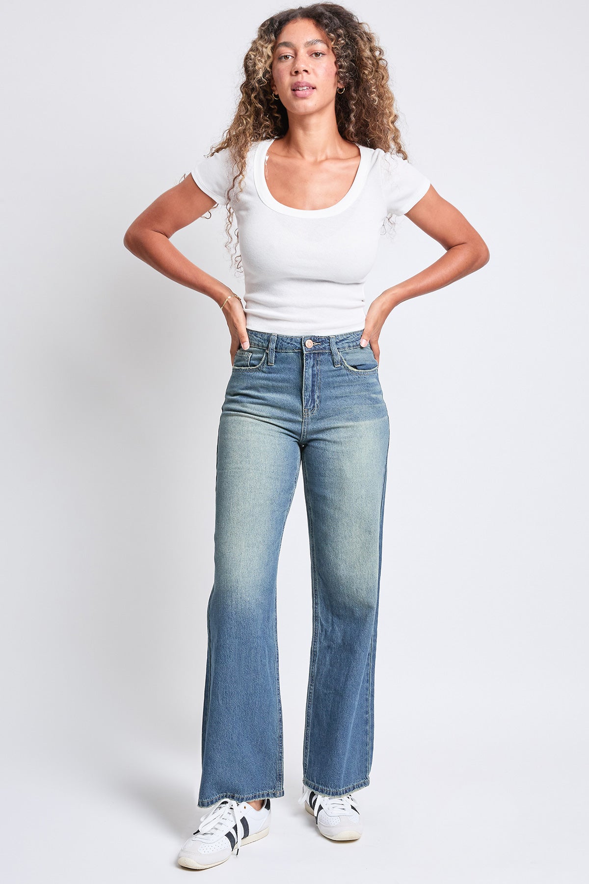 YMI JEANS: Wide Leg Denim Jeans