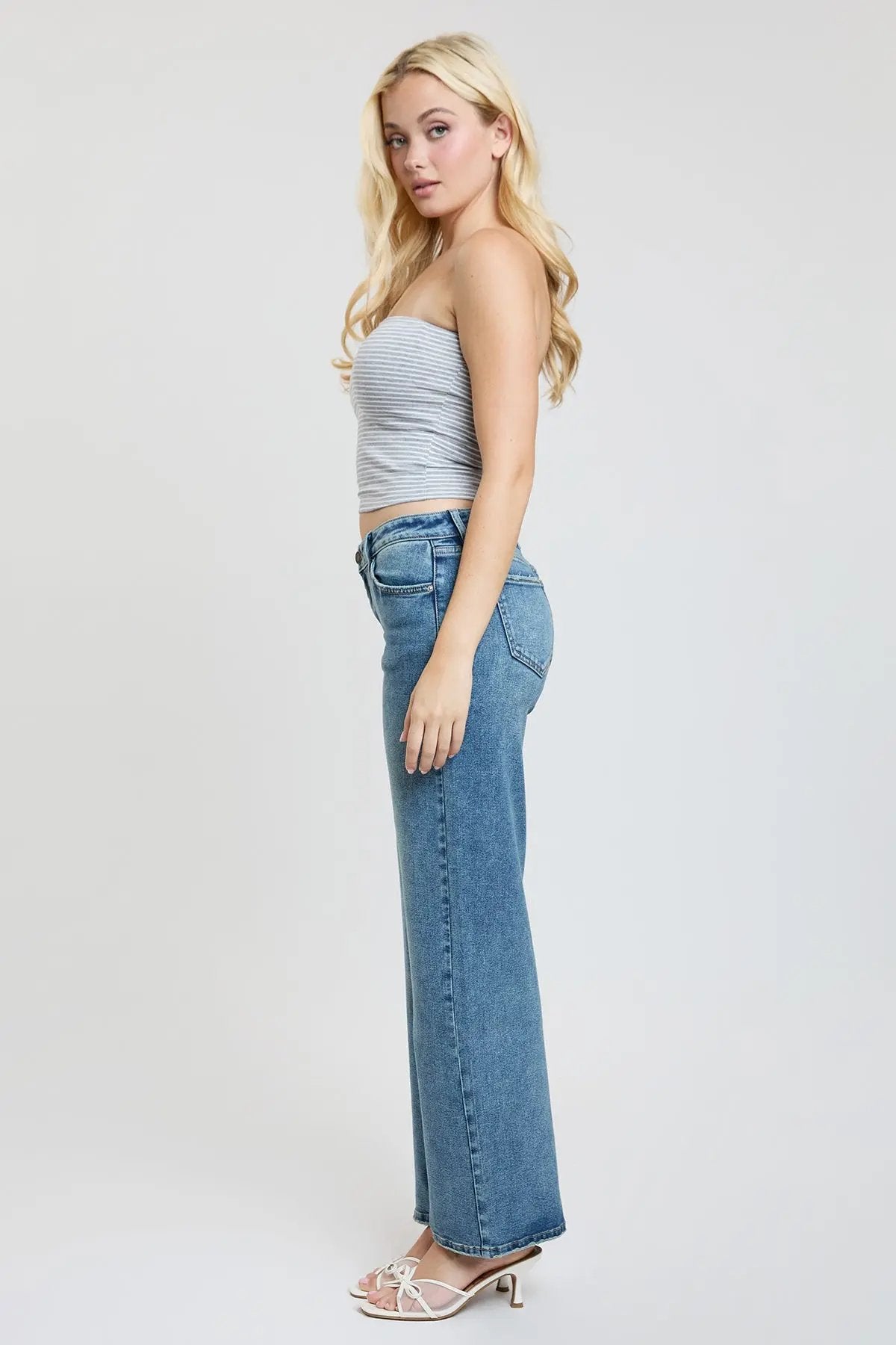 Women's Britney Wide Leg Jeans - Love Salve