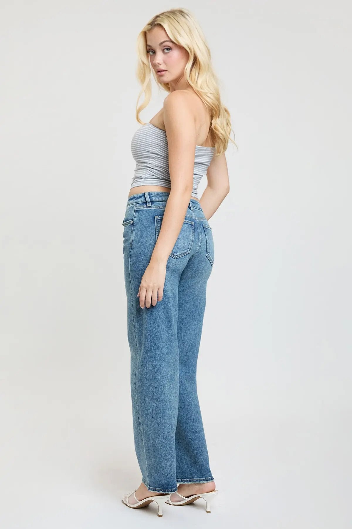 Women's Britney Wide Leg Jeans - Love Salve
