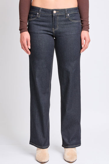 YMI JEANS: Low-Rise Wide Leg Stretch Denim
