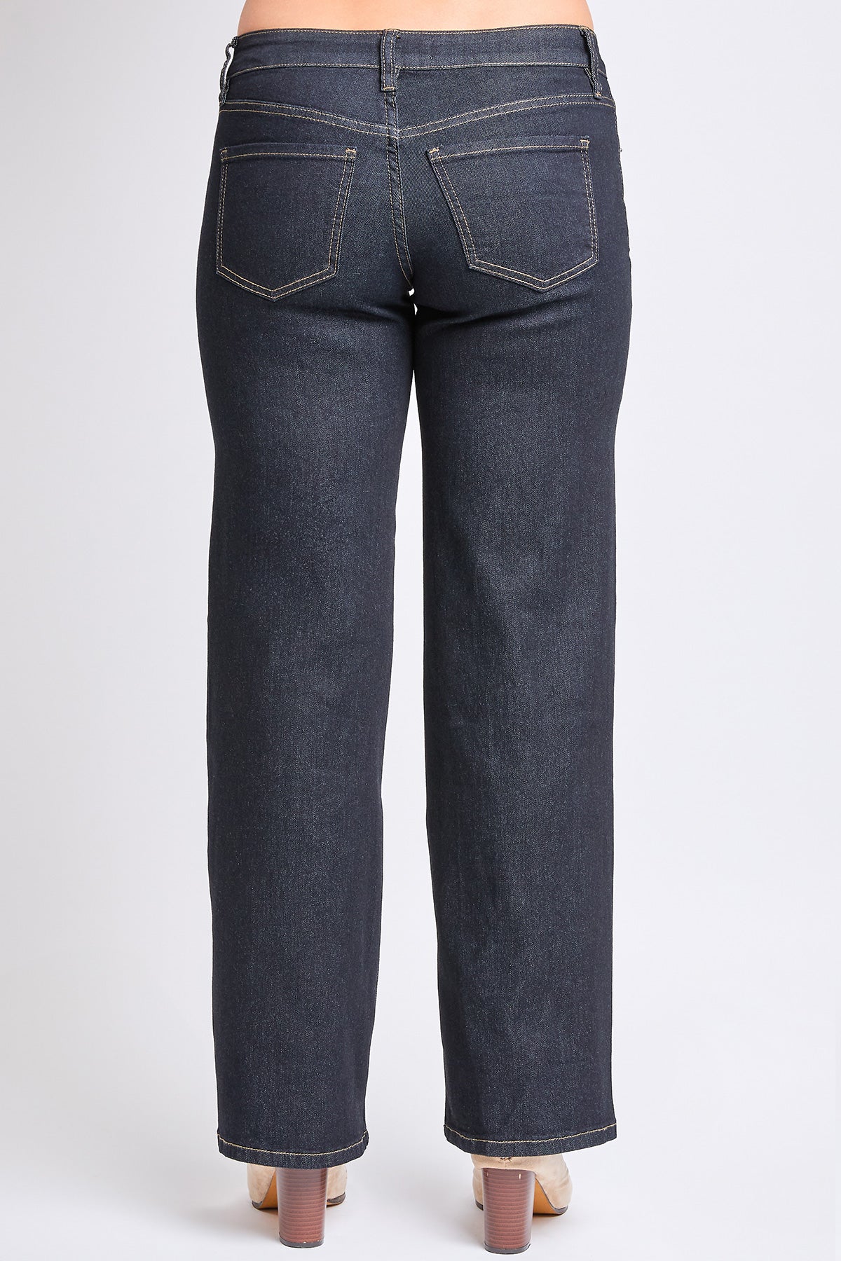 YMI JEANS: Low-Rise Wide Leg Stretch Denim