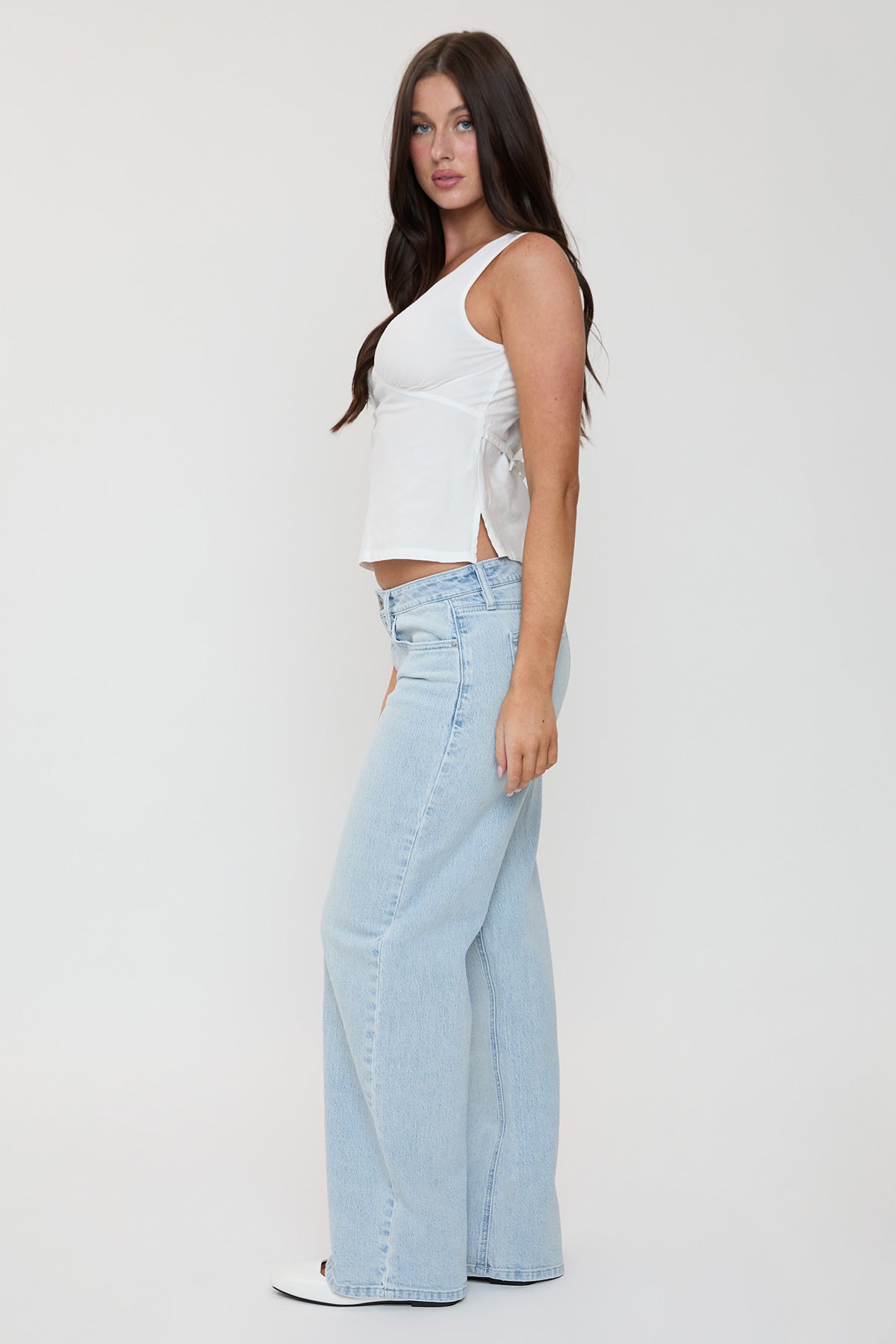 Women's Luxe Britney Wide Leg Jeans YMI JEANS