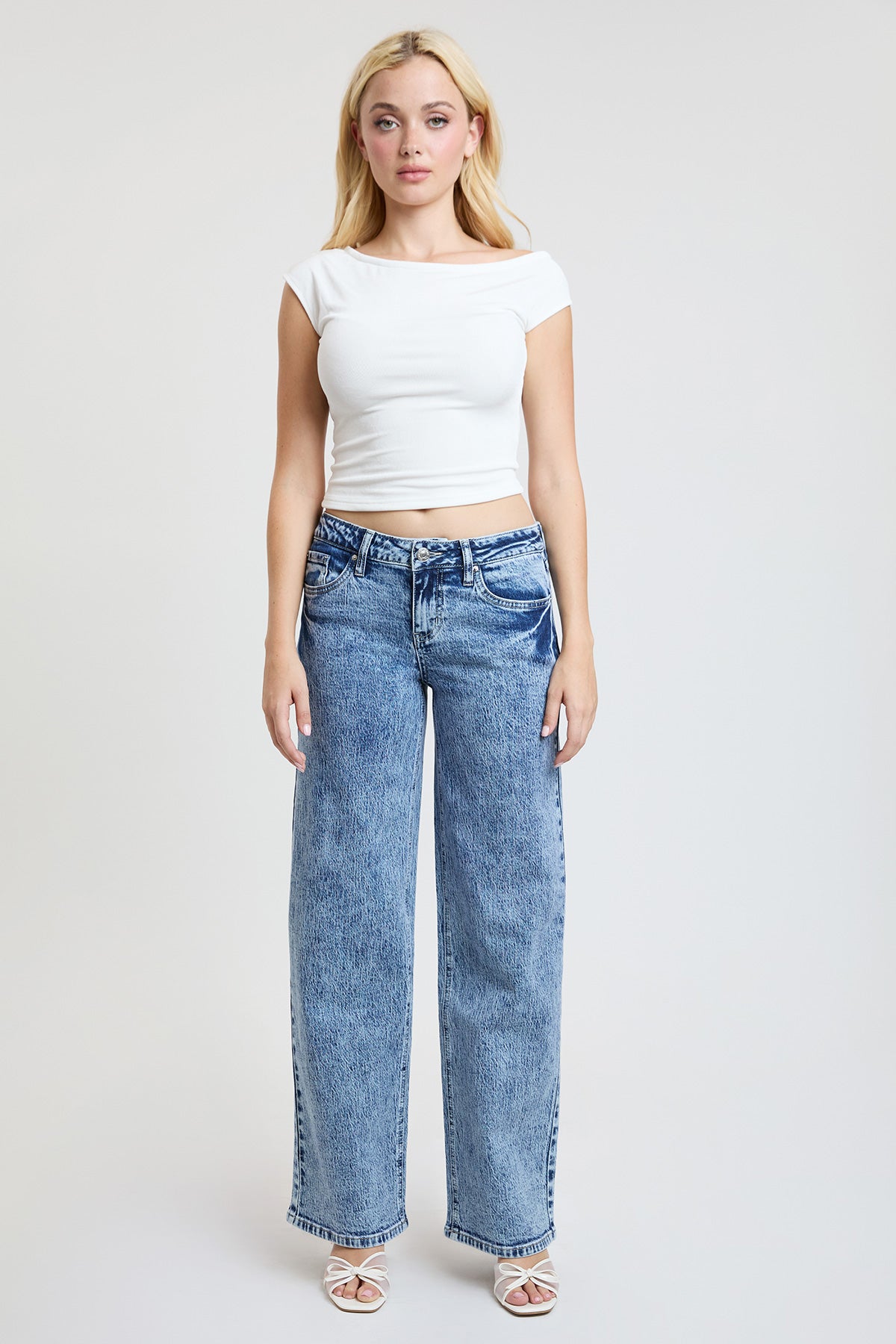 Women's Luxe Britney Wide Leg Jeans YMI JEANS