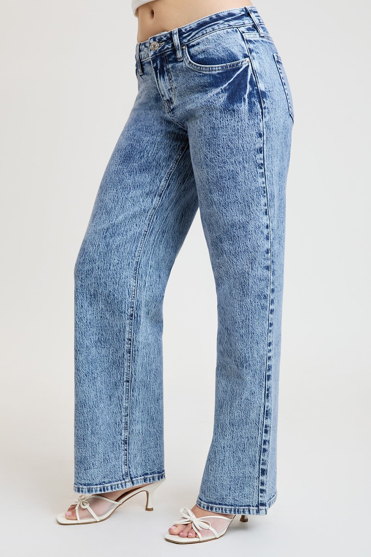 Women's Luxe Britney Wide Leg Jeans YMI JEANS