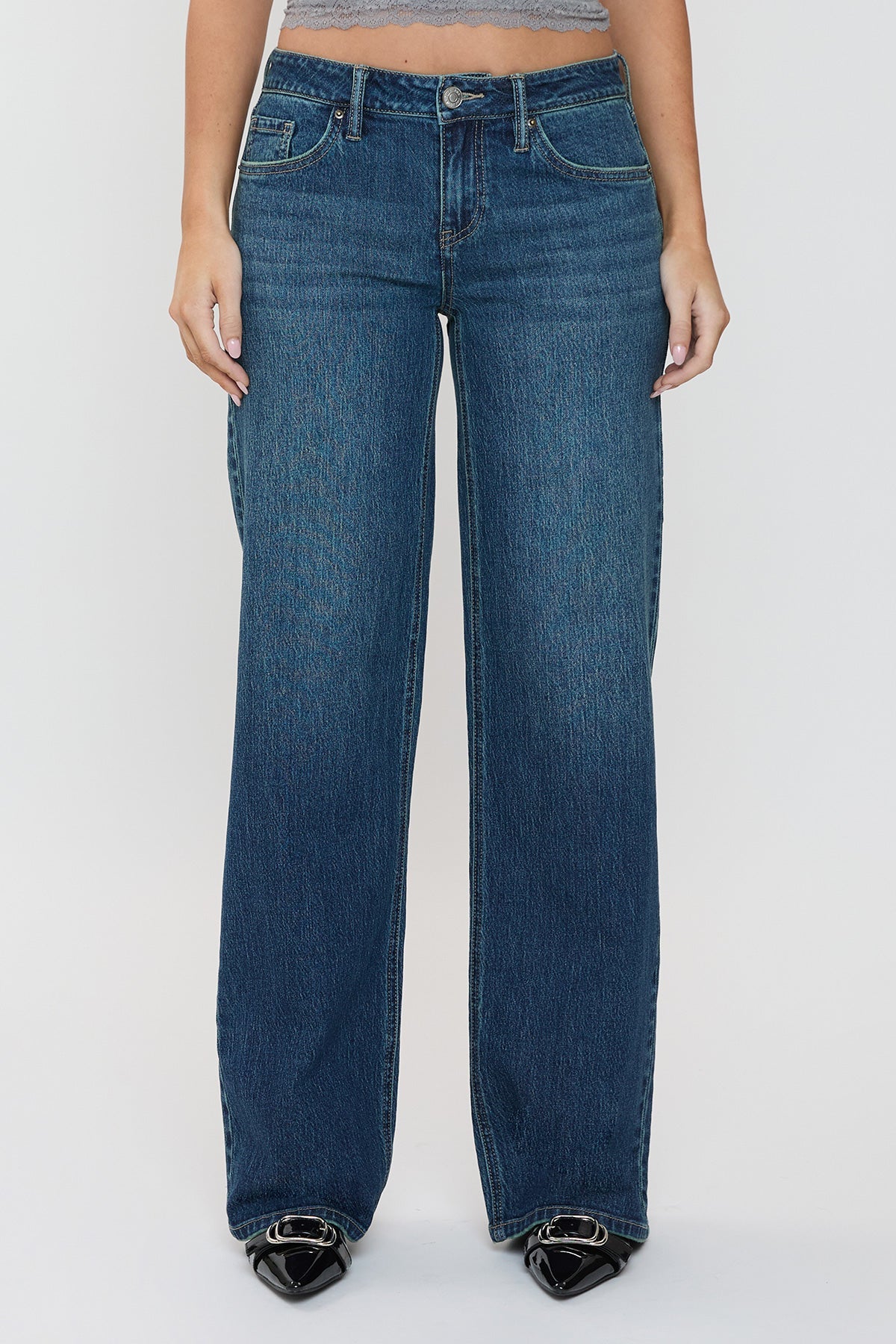 Women's Luxe Britney Wide Leg Jeans