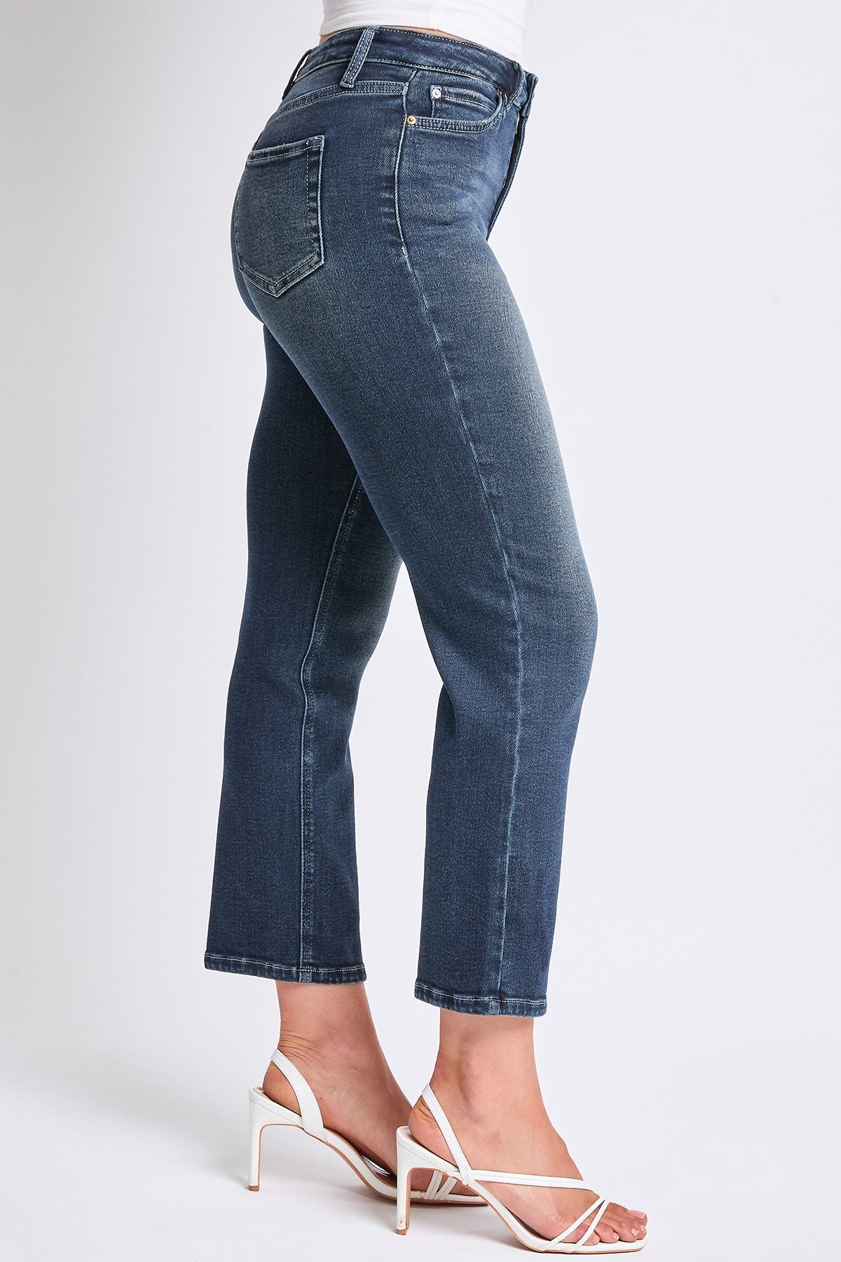 Women's Luxe High Rise Vintage Stretch Straight  Jeans YMI JEANS